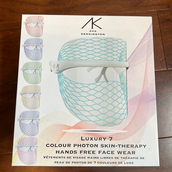 New Ava Kensington Luxury 7 Colour Photon Skin Therapy Hands Free Face Mask. - Picture 1 of 4